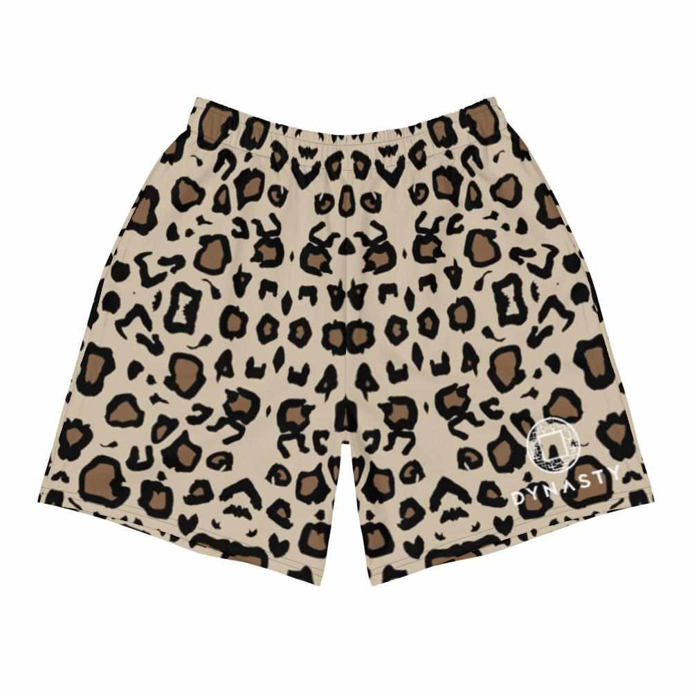 Leopard Skin Active Training Workout Shorts-Training Shorts - Dynasty Clothing MMA