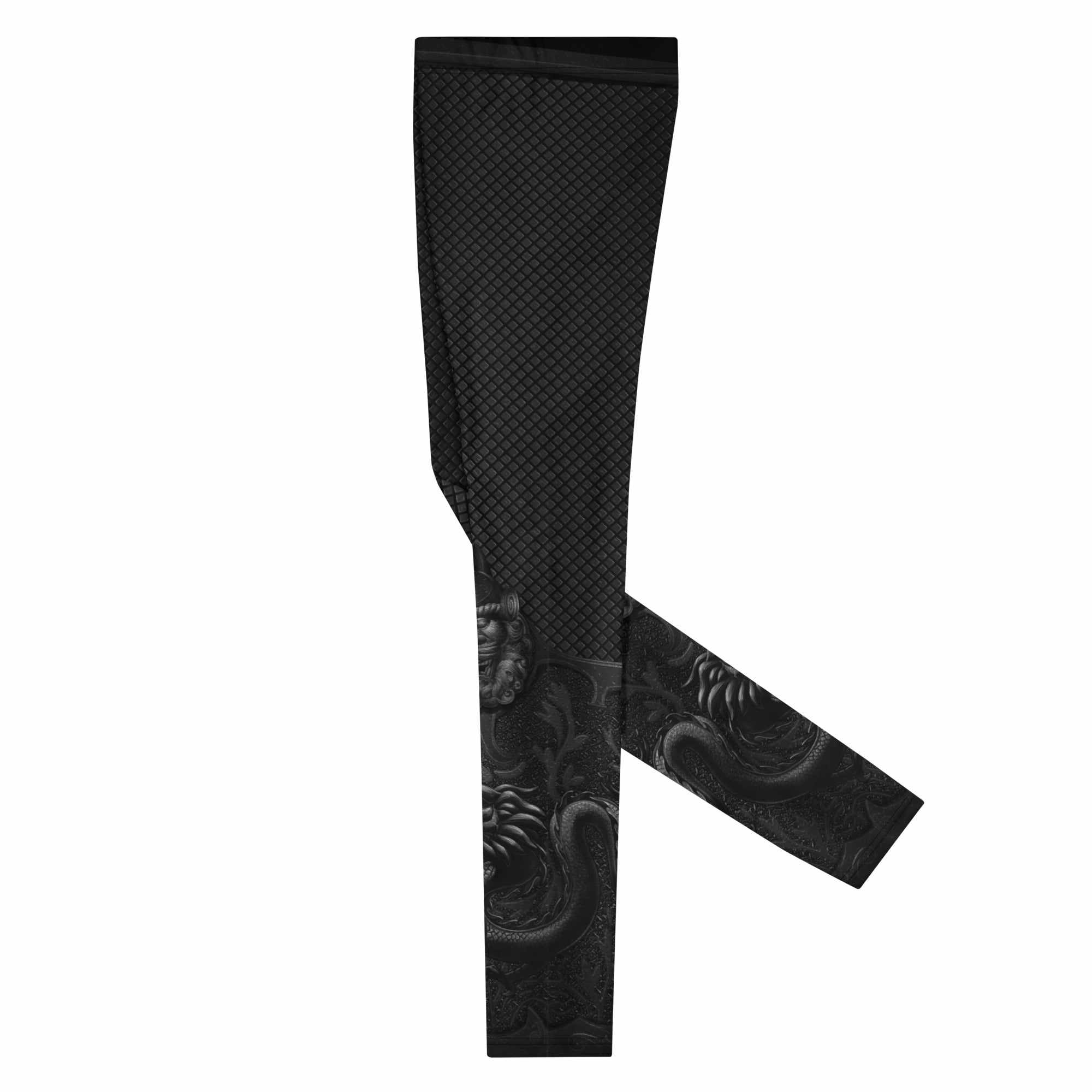 Lord Godless Grappling Spats (Black)-Grappling Spats / Tights - Dynasty Clothing MMA