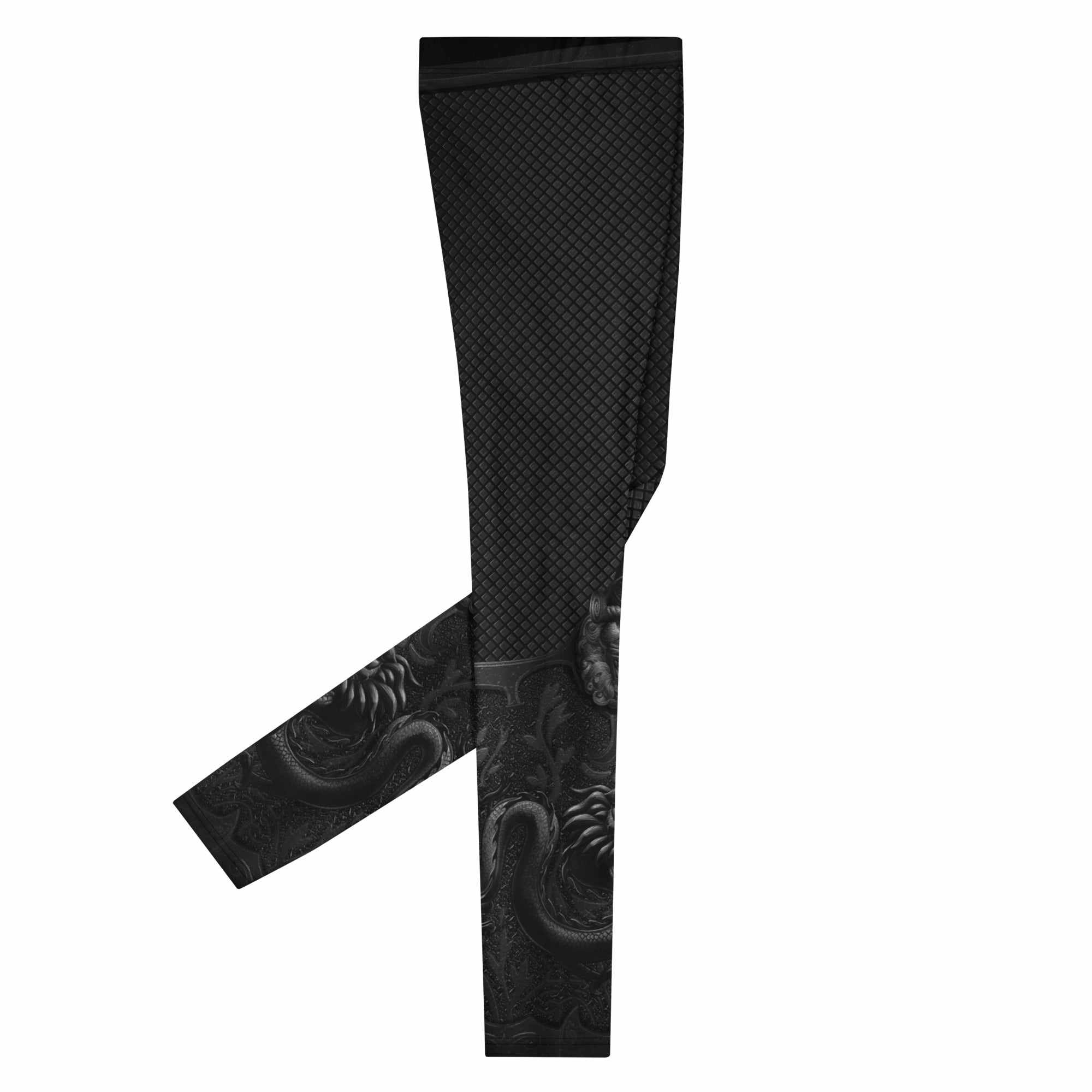 Lord Godless Grappling Spats (Black)-Grappling Spats / Tights - Dynasty Clothing MMA
