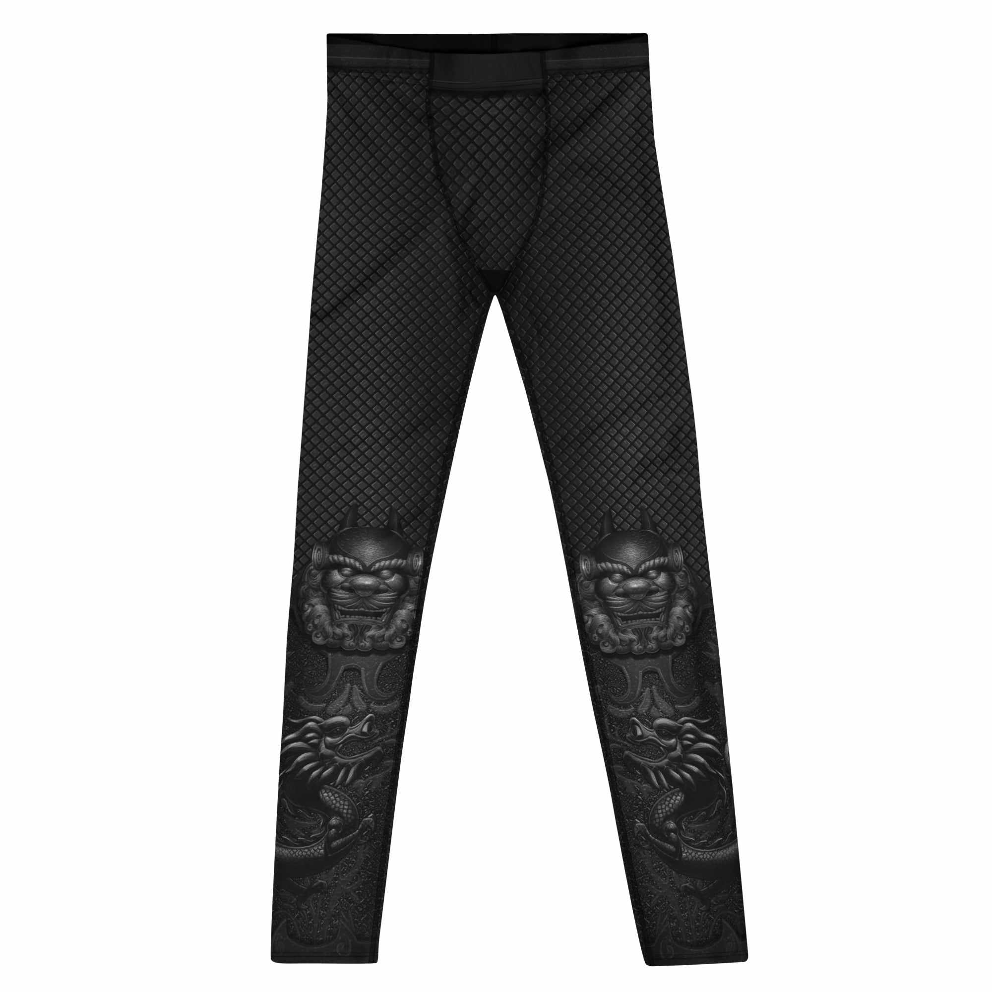 Lord Godless Grappling Spats (Black)-Grappling Spats / Tights - Dynasty Clothing MMA