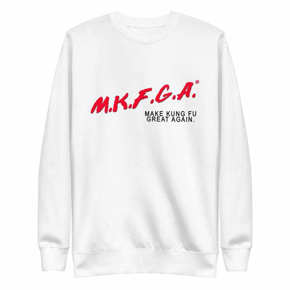 Make Kung Fu Great Again (M.K.F.G.A.) Premium Fleece Pullover Sweater-Hoodies / Sweaters - Dynasty Clothing MMA