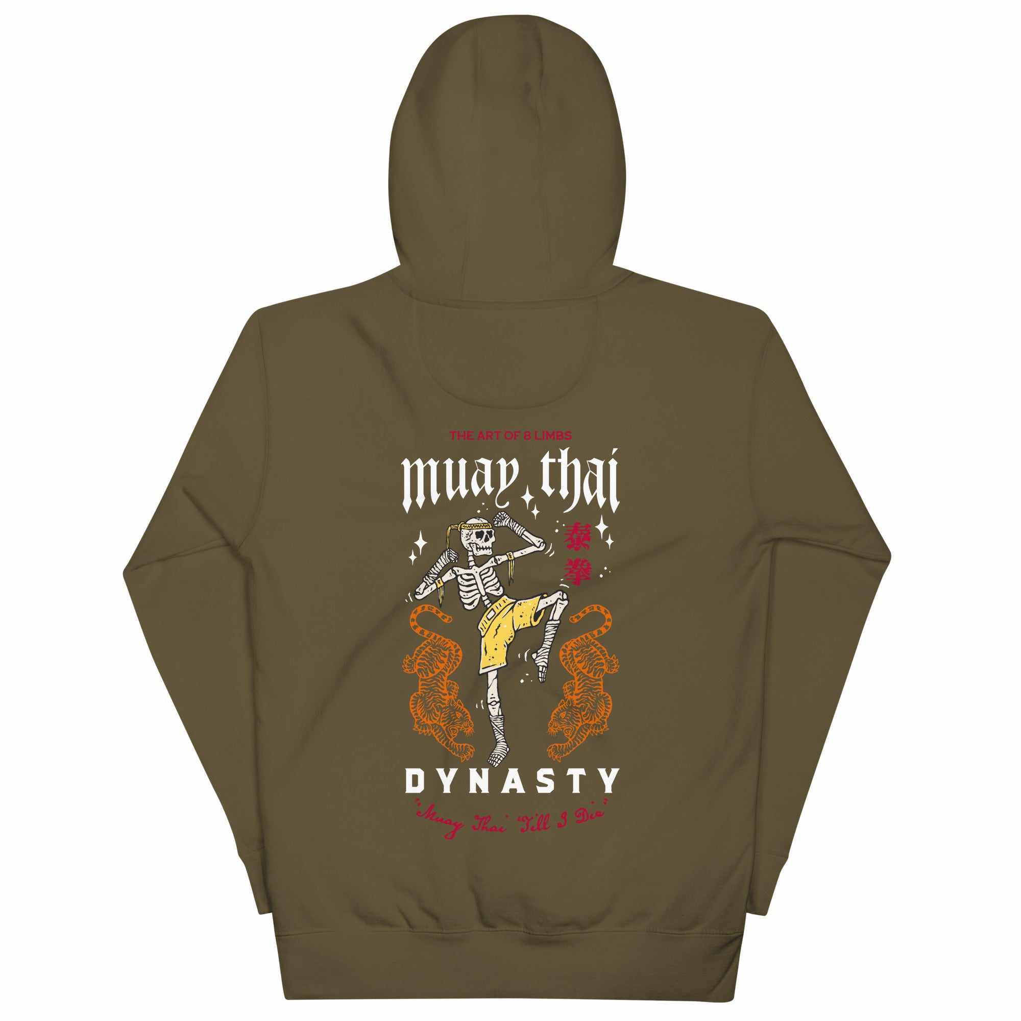 Muay Thai "Till I Die" Premium Hoodie (Dark)-Hoodies / Sweaters - Dynasty Clothing MMA