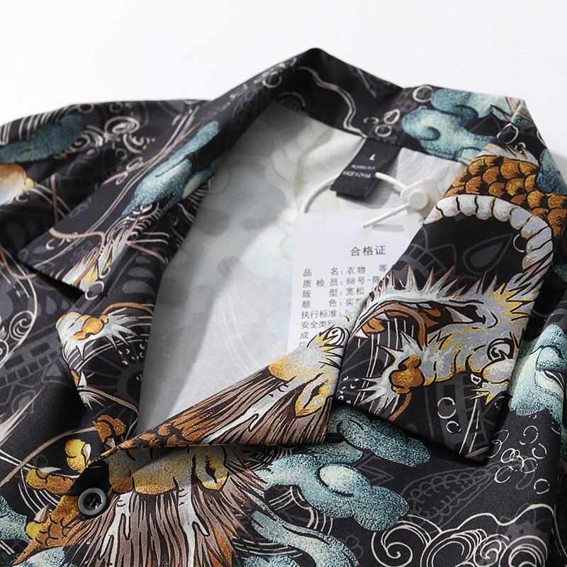 Neo Brawler Dragon Skies Hawaiian Beach Shirt-Neo Dynasty - Dynasty Clothing MMA