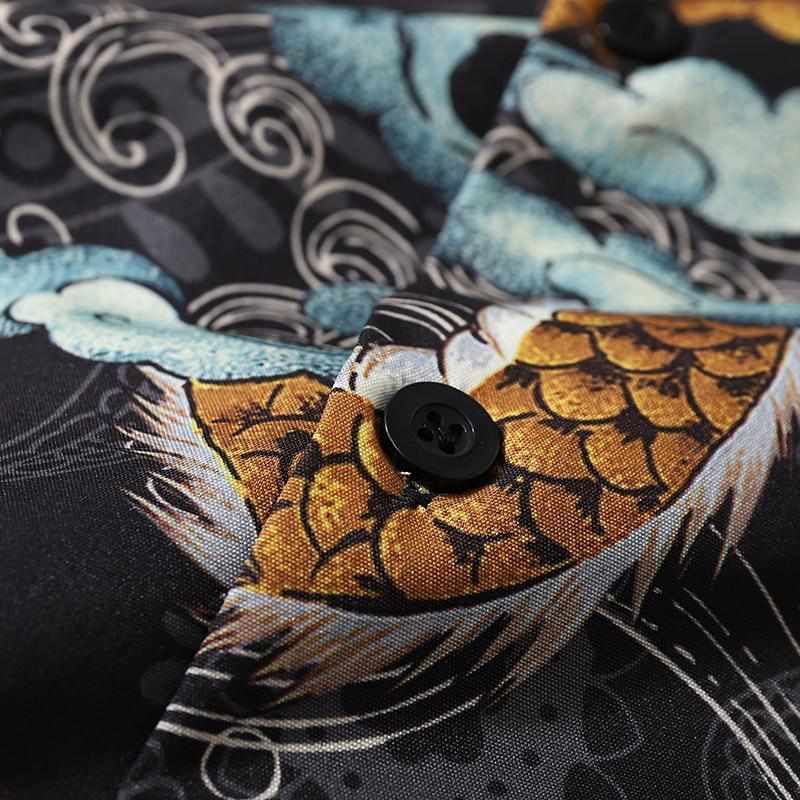 Neo Brawler Dragon Skies Hawaiian Beach Shirt-Neo Dynasty - Dynasty Clothing MMA