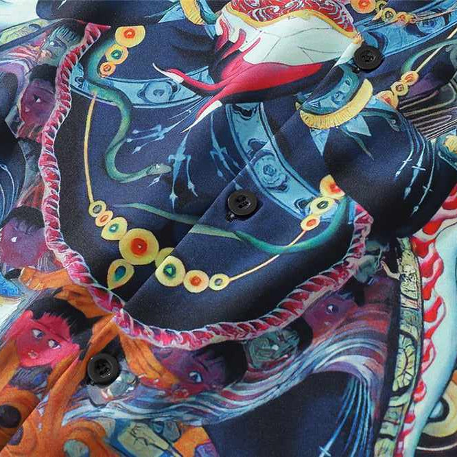 Neo Brawler Guardian Hawaiian Beach Shirt-Neo Dynasty - Dynasty Clothing MMA