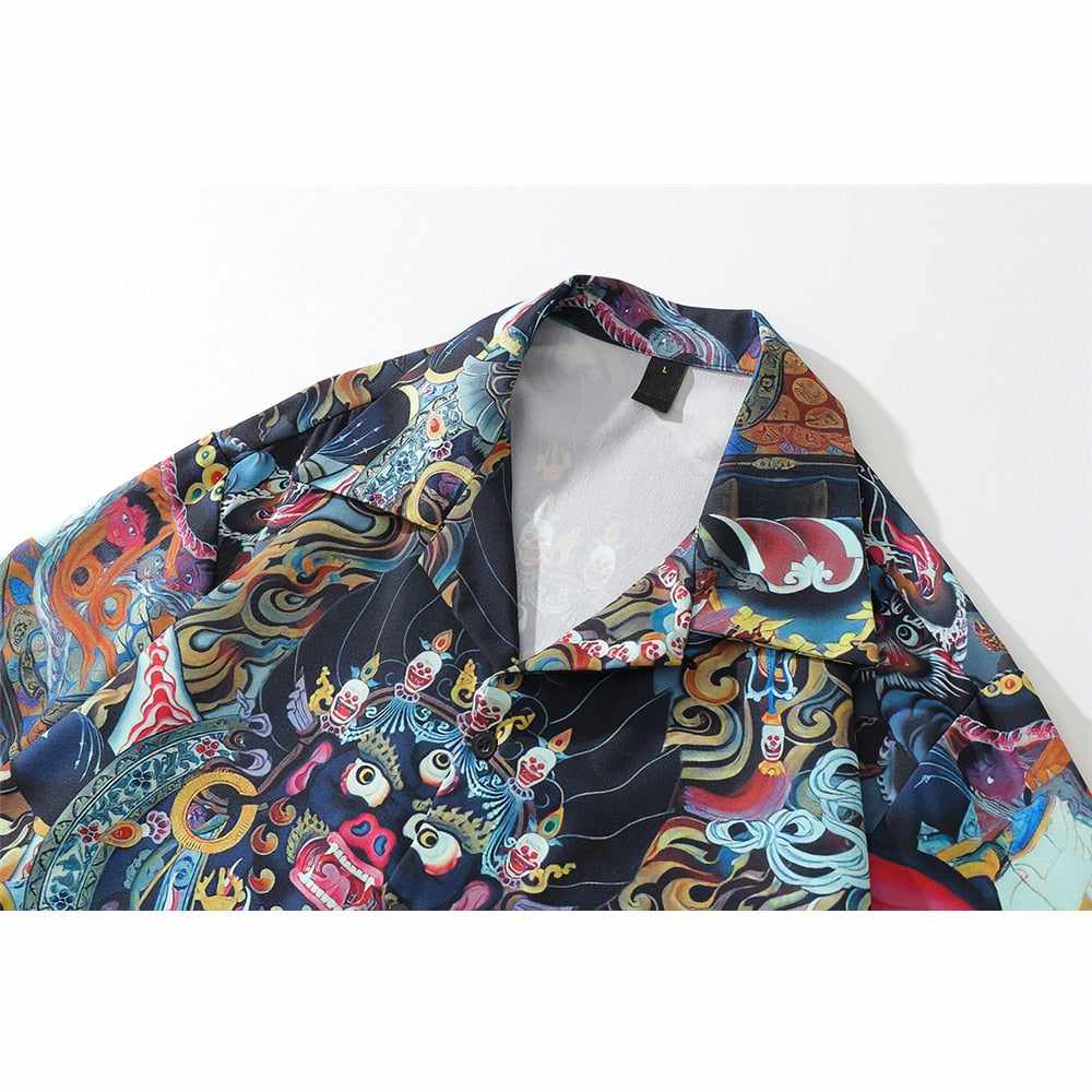 Neo Brawler Guardian Hawaiian Beach Shirt-Neo Dynasty - Dynasty Clothing MMA