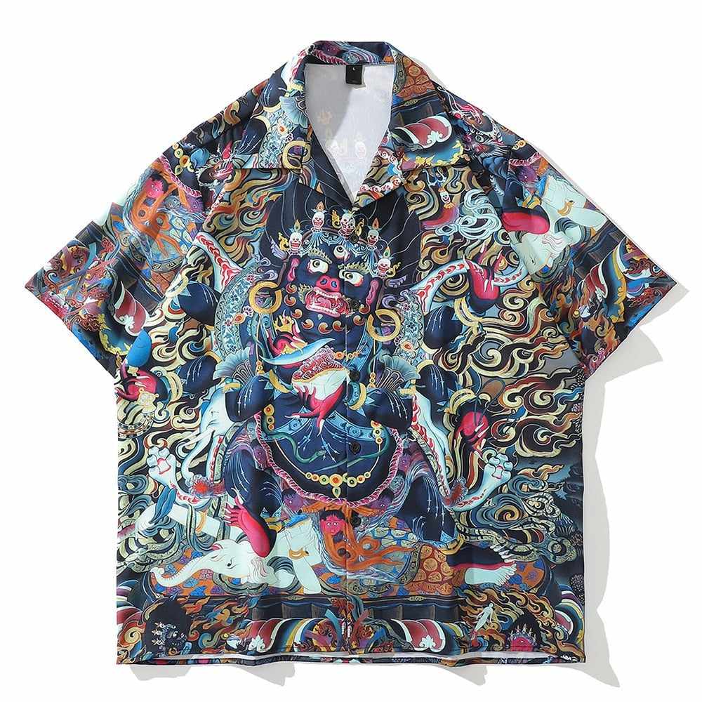 Neo Brawler Guardian Hawaiian Beach Shirt-Neo Dynasty - Dynasty Clothing MMA