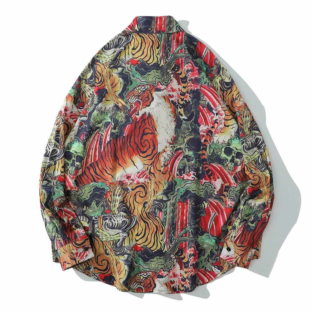 Neo Brawler Tiger Jungle Hawaiian Beach Shirt-Neo Dynasty - Dynasty Clothing MMA