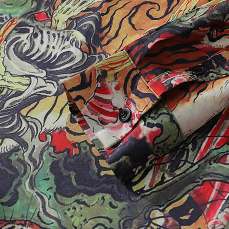 Neo Brawler Tiger Jungle Hawaiian Beach Shirt-Neo Dynasty - Dynasty Clothing MMA