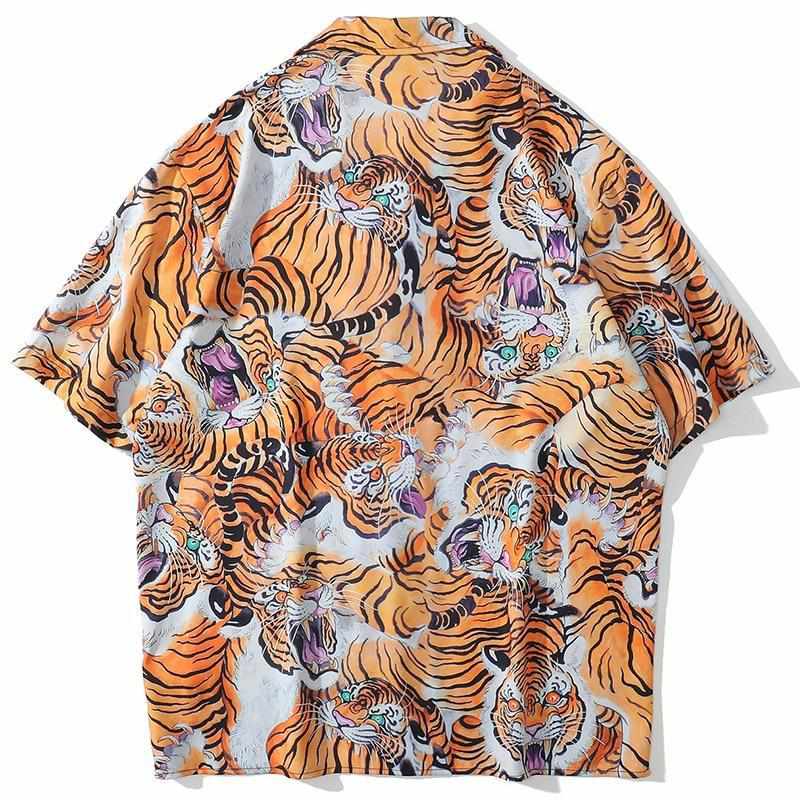 Neo Brawler Tiger Mirage Hawaiian Beach Shirt-Neo Dynasty - Dynasty Clothing MMA