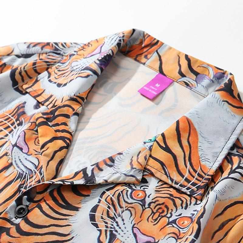 Neo Brawler Tiger Mirage Hawaiian Beach Shirt-Neo Dynasty - Dynasty Clothing MMA