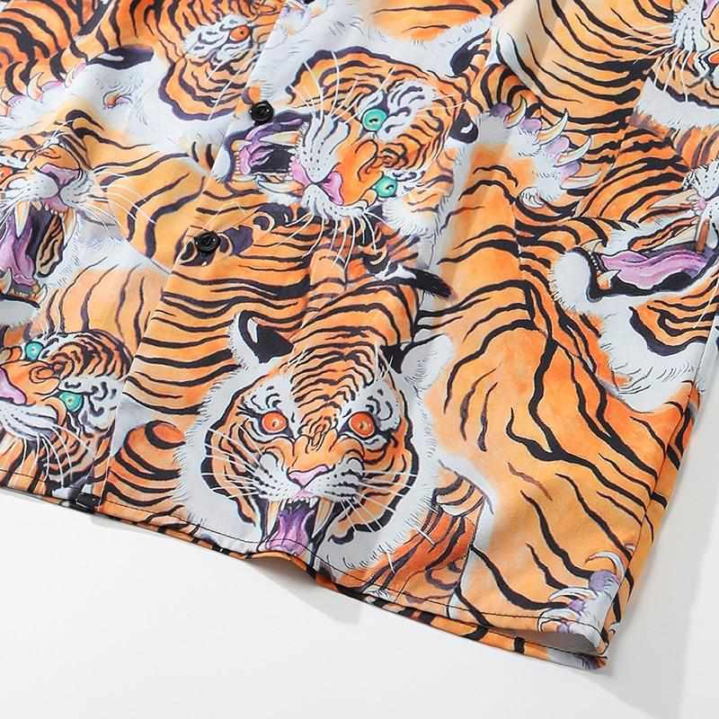 Neo Brawler Tiger Mirage Hawaiian Beach Shirt-Neo Dynasty - Dynasty Clothing MMA