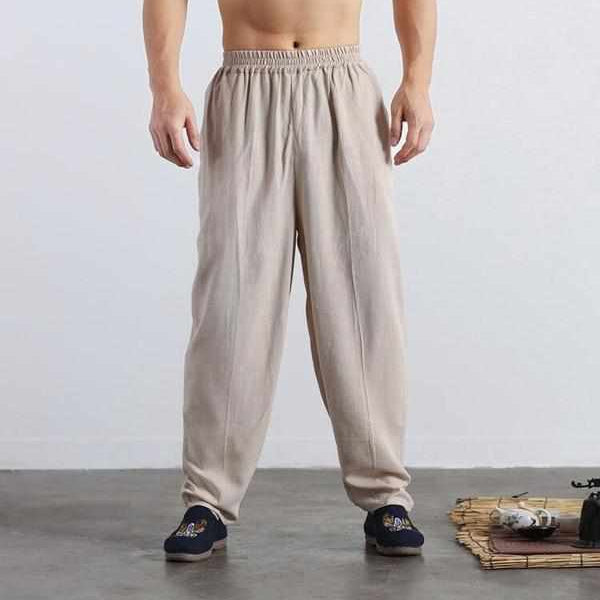 Neo Classic Kung Fu Elastic Loose Trousers-Neo Dynasty - Dynasty Clothing MMA