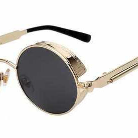 Neo Kung Fu Vintage Retro Round Ornate Sunglasses-Neo Accessories - Dynasty Clothing MMA