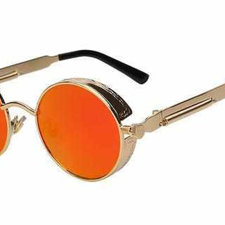 Neo Kung Fu Vintage Retro Round Ornate Sunglasses-Neo Accessories - Dynasty Clothing MMA