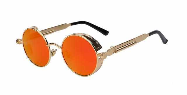 Neo Kung Fu Vintage Retro Round Ornate Sunglasses-Neo Accessories - Dynasty Clothing MMA