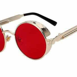 Neo Kung Fu Vintage Retro Round Ornate Sunglasses-Neo Accessories - Dynasty Clothing MMA