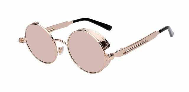 Neo Kung Fu Vintage Retro Round Ornate Sunglasses-Neo Accessories - Dynasty Clothing MMA