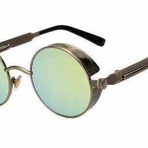 Neo Kung Fu Vintage Retro Round Ornate Sunglasses-Neo Accessories - Dynasty Clothing MMA