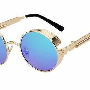 Neo Kung Fu Vintage Retro Round Ornate Sunglasses-Neo Accessories - Dynasty Clothing MMA