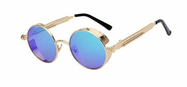 Neo Kung Fu Vintage Retro Round Ornate Sunglasses-Neo Accessories - Dynasty Clothing MMA