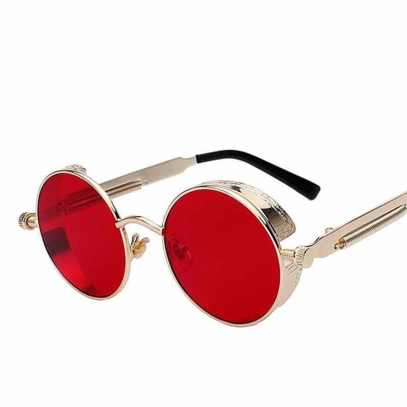 Neo Kung Fu Vintage Retro Round Ornate Sunglasses-Neo Accessories - Dynasty Clothing MMA