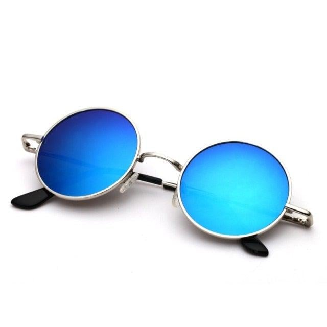 Neo Kung Fu Vintage Retro Round Slim Sunglasses-Neo Accessories - Dynasty Clothing MMA
