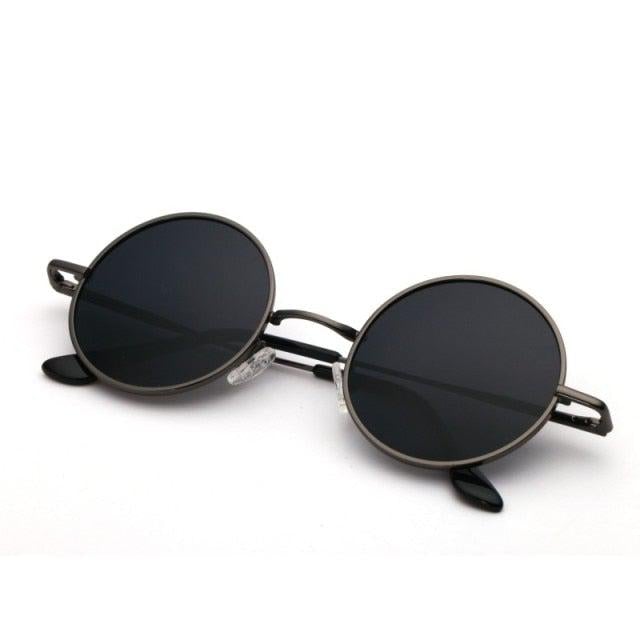 Neo Kung Fu Vintage Retro Round Slim Sunglasses-Neo Accessories - Dynasty Clothing MMA