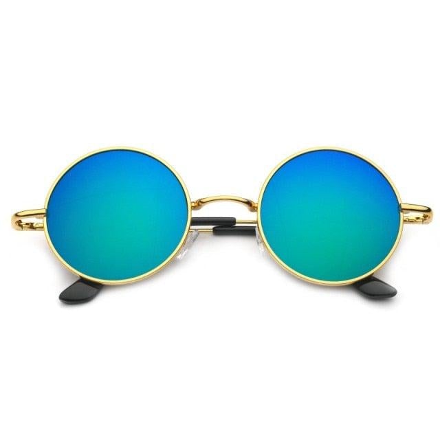 Neo Kung Fu Vintage Retro Round Slim Sunglasses-Neo Accessories - Dynasty Clothing MMA