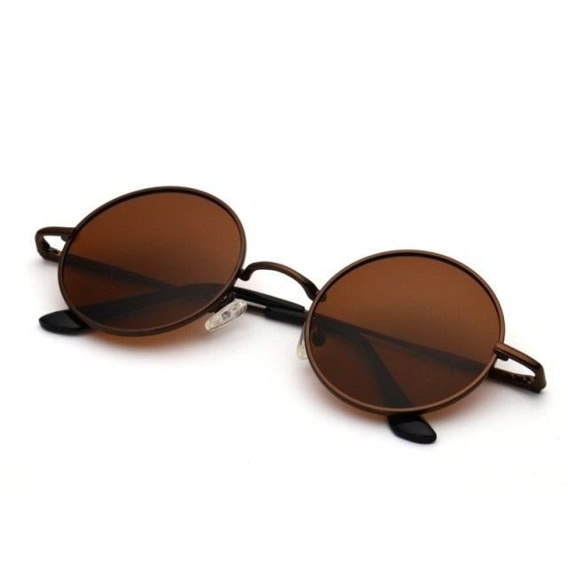 Neo Kung Fu Vintage Retro Round Slim Sunglasses-Neo Accessories - Dynasty Clothing MMA