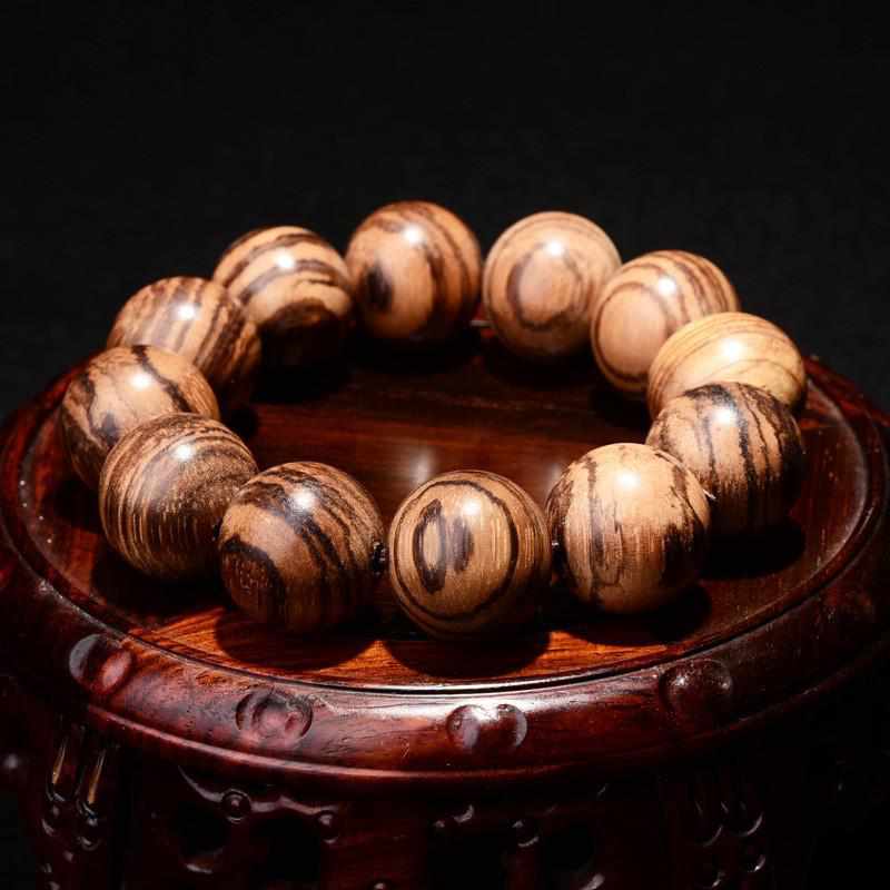 Neo Natural Tigerwood Premium Hand Made Prayer Bracelet-Neo Accessories - Dynasty Clothing MMA