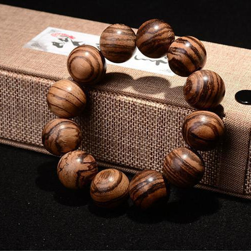 Neo Natural Tigerwood Premium Hand Made Prayer Bracelet-Neo Accessories - Dynasty Clothing MMA