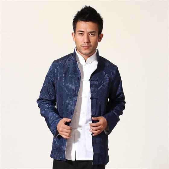 Neo Reversible Kung Fu Brocade Jacket-Neo Dynasty - Dynasty Clothing MMA