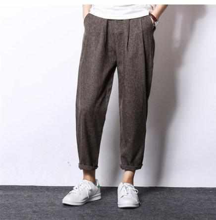 Neo Zen Casual Knitted Ankle Length Pants-Neo Dynasty - Dynasty Clothing MMA