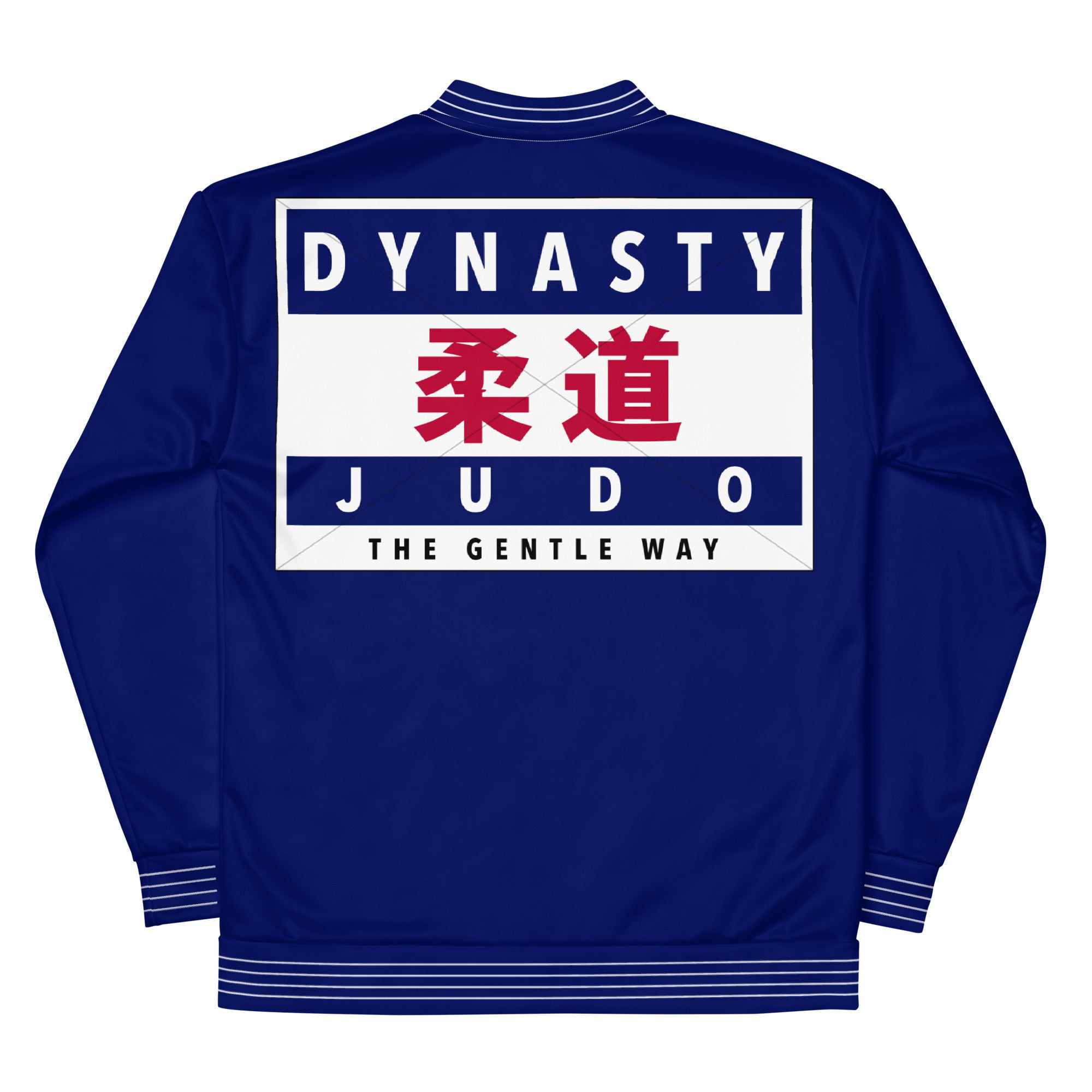 柔道 Judo "The Gentle Way" Bomber Jacket (Navy)-Bomber Jacket - Dynasty Clothing MMA