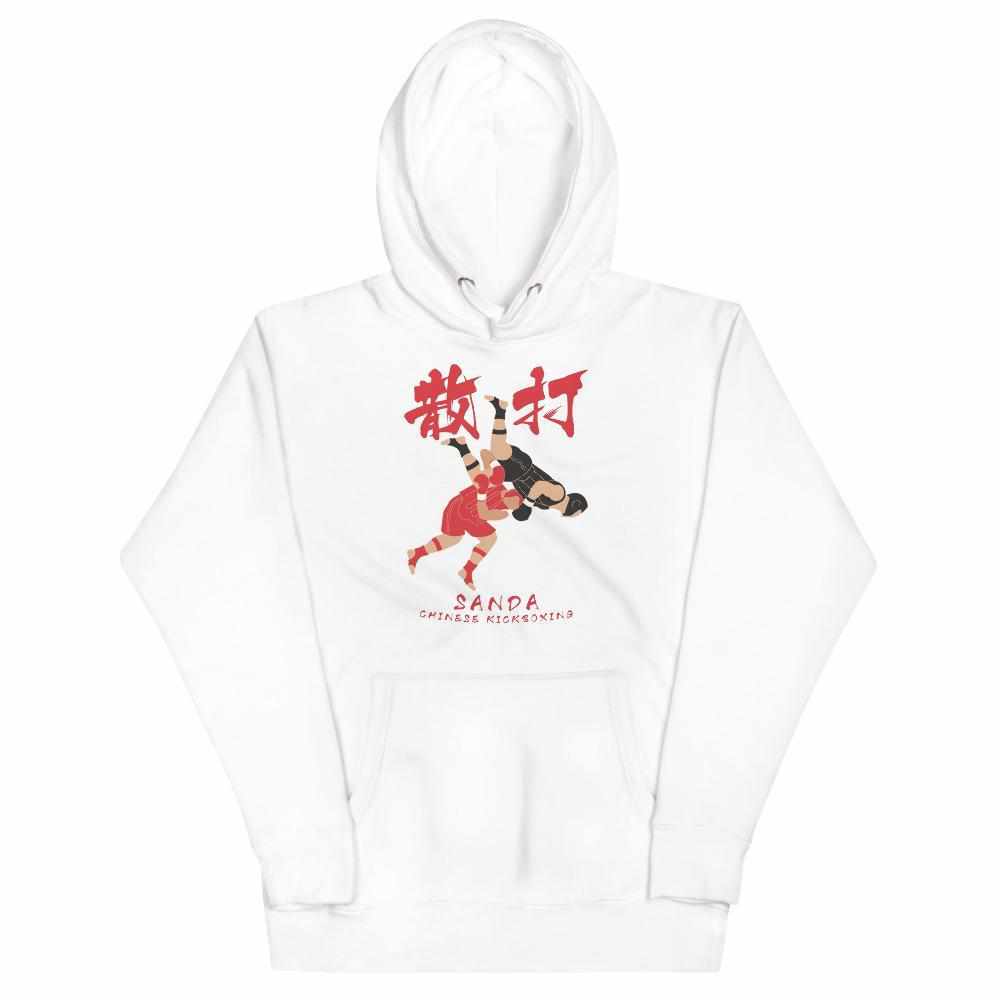 散打 Sanda / Sanshou Kung Fu (Chinese Kickboxing) Graphic Premium Hoodie-Hoodies / Sweaters - Dynasty Clothing MMA