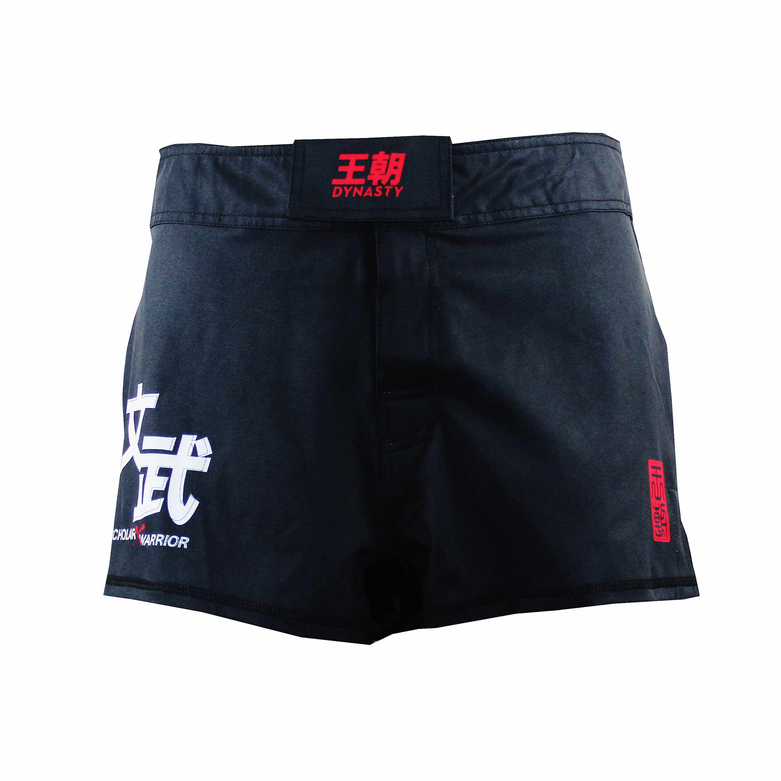 Scholar Warrior MMA Fight Shorts (Black)-Fight / Grappling Shorts - Dynasty Clothing MMA