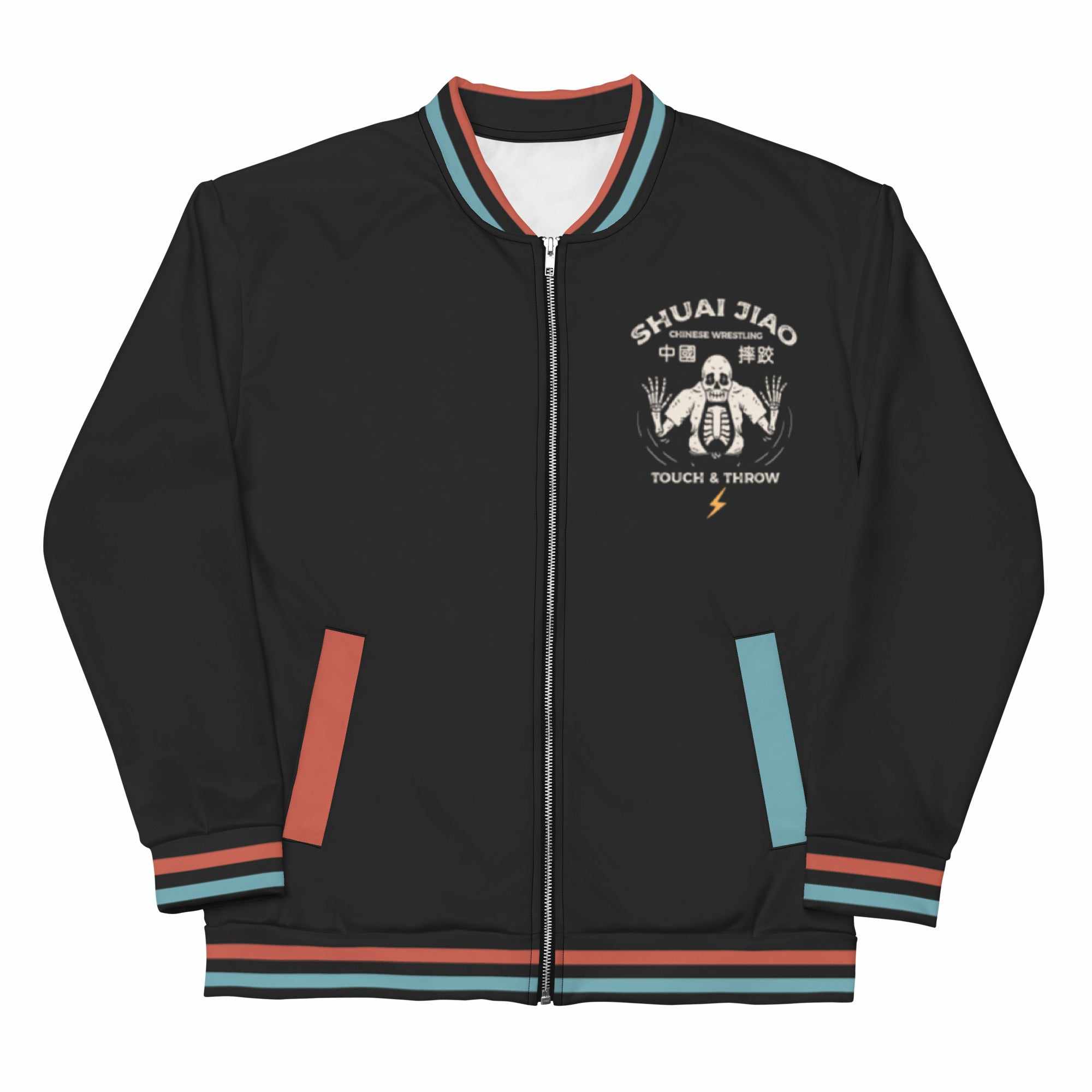 Shuai Jiao (Chinese Wrestling) "Till I Die" Bomber Jacket (Black)-Bomber Jacket - Dynasty Clothing MMA