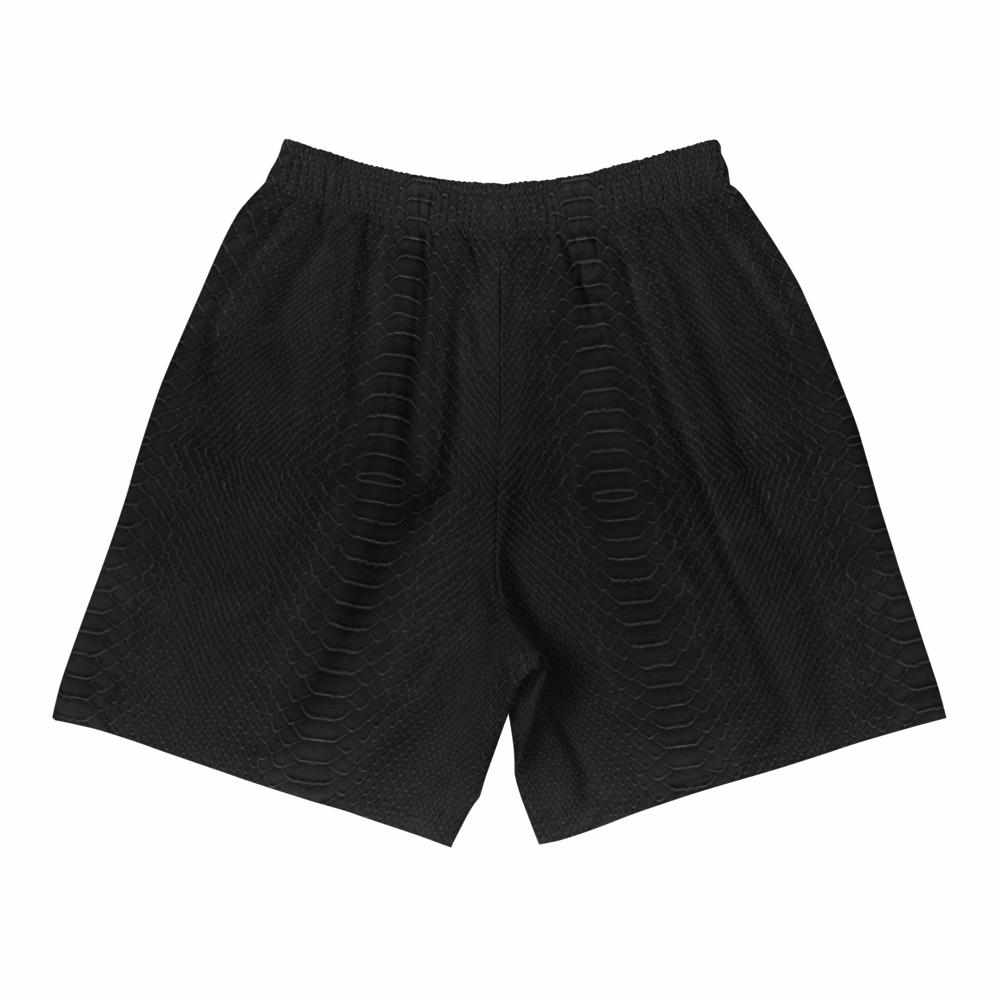 Snake Skin Active Training Workout Shorts (Black)-Training Shorts - Dynasty Clothing MMA