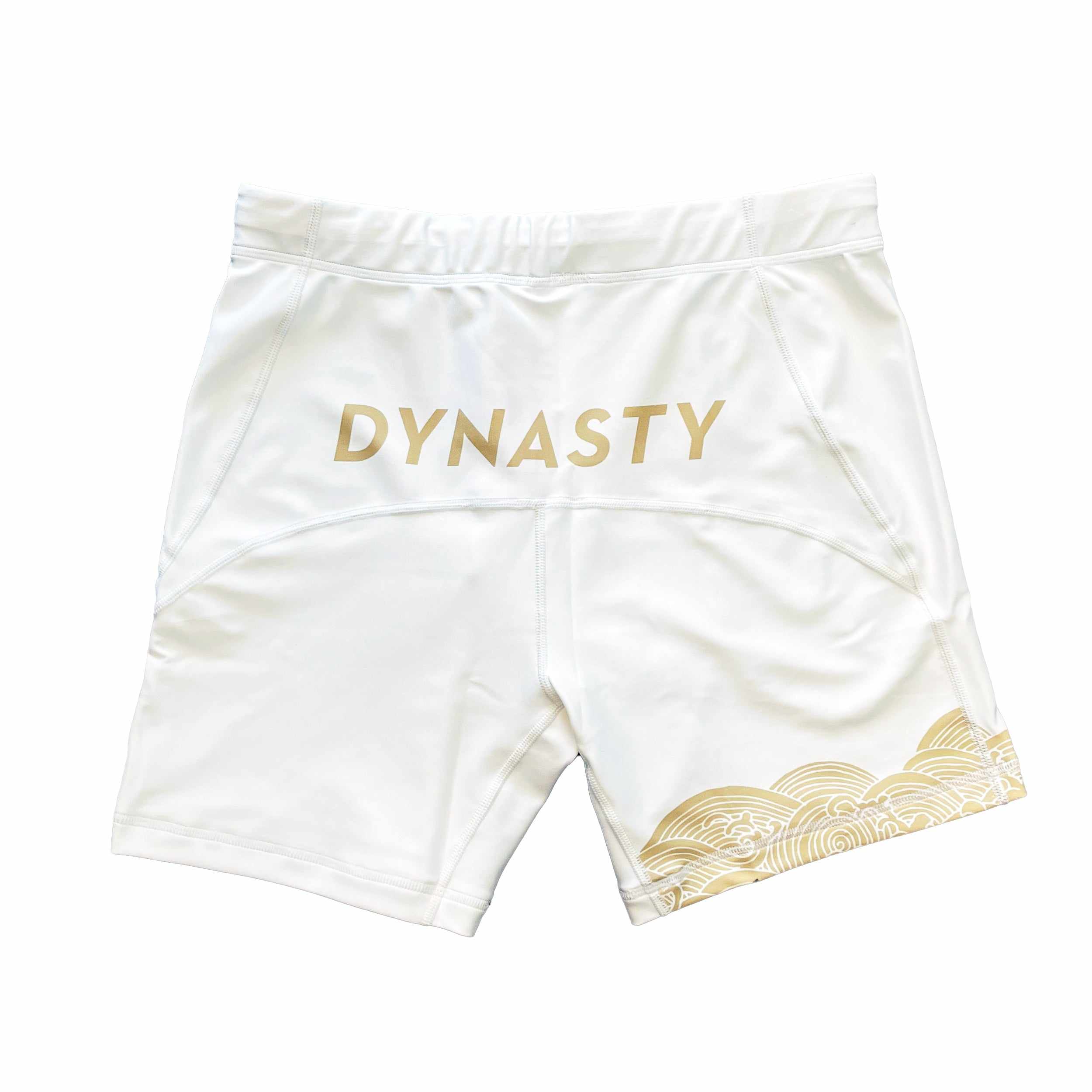 Storm Riders Elite Compression Shorts (Vale Tudo) (White)-Compression Shorts - Dynasty Clothing MMA
