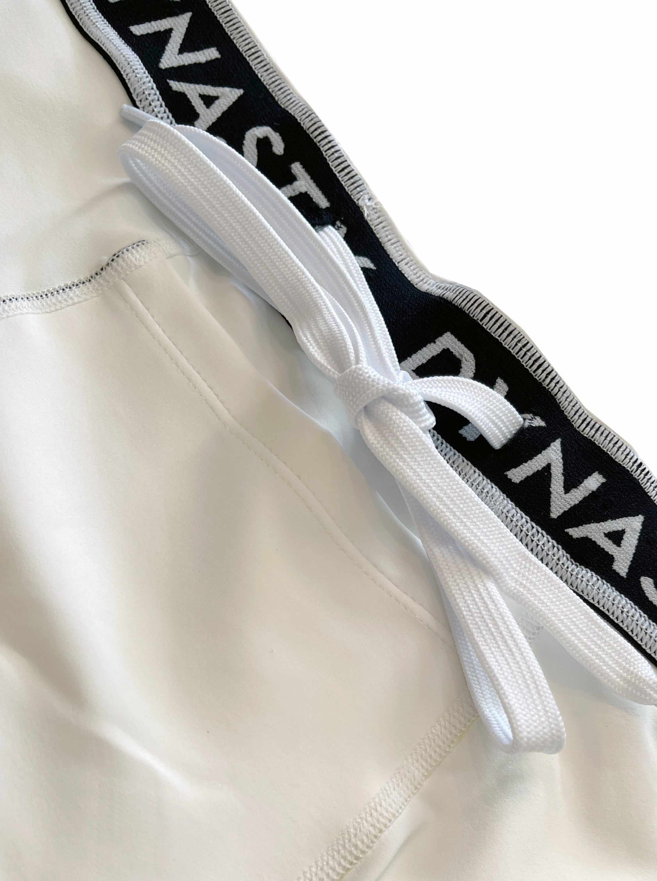 Storm Riders Elite Compression Shorts (Vale Tudo) (White)-Compression Shorts - Dynasty Clothing MMA