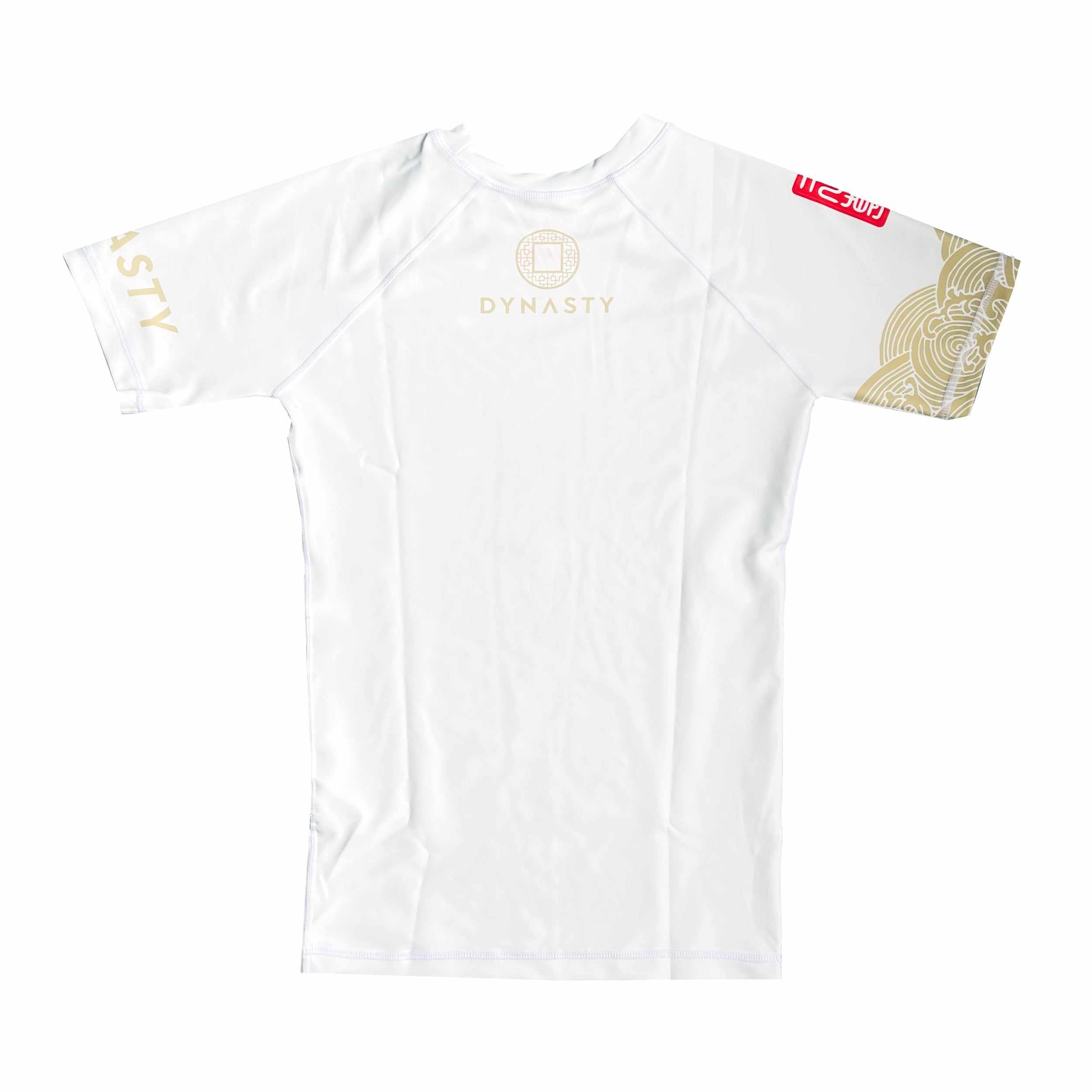 Storm Riders Elite Rash Guard (White)-Rash Guards - Dynasty Clothing MMA