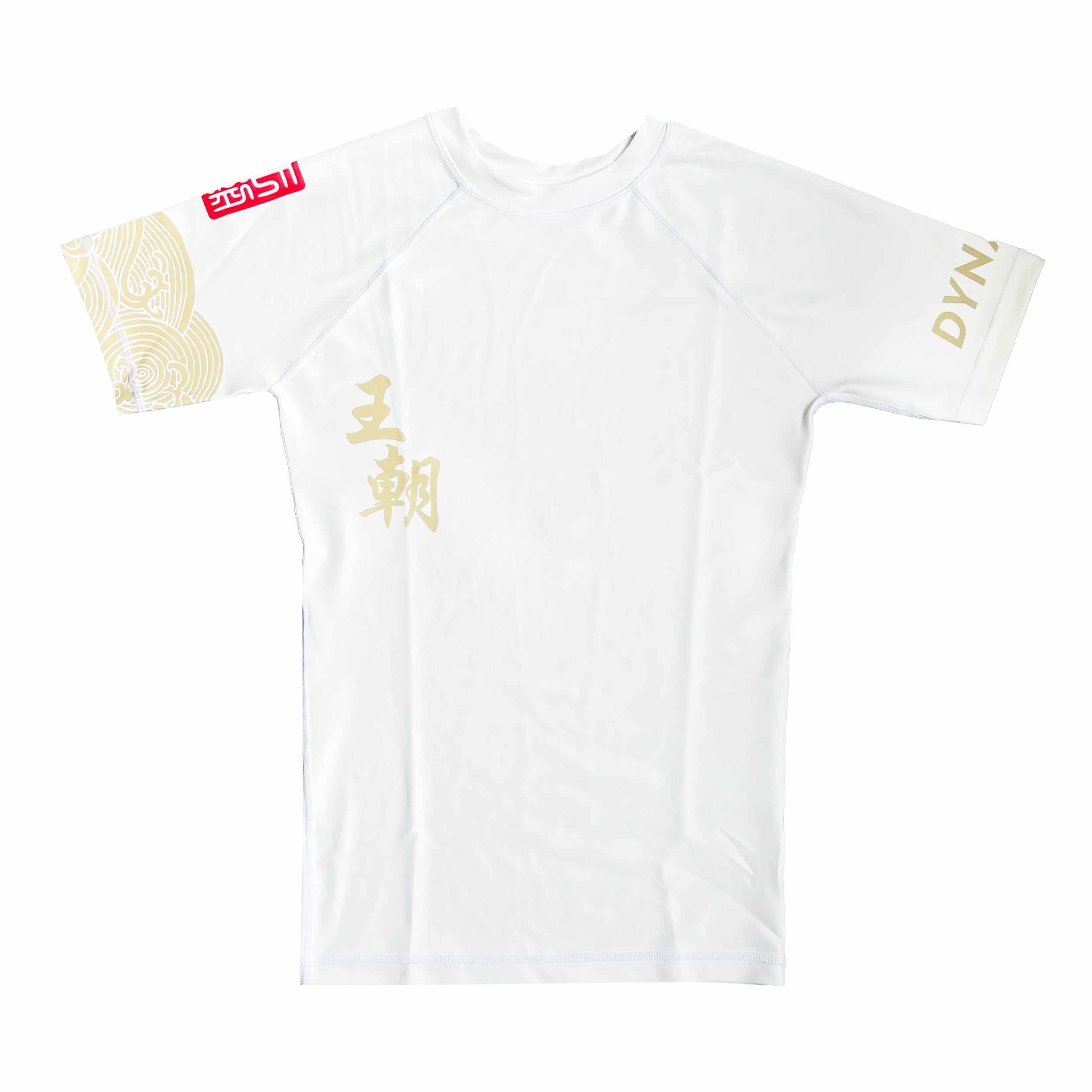 Storm Riders Elite Rash Guard (White)-Rash Guards - Dynasty Clothing MMA