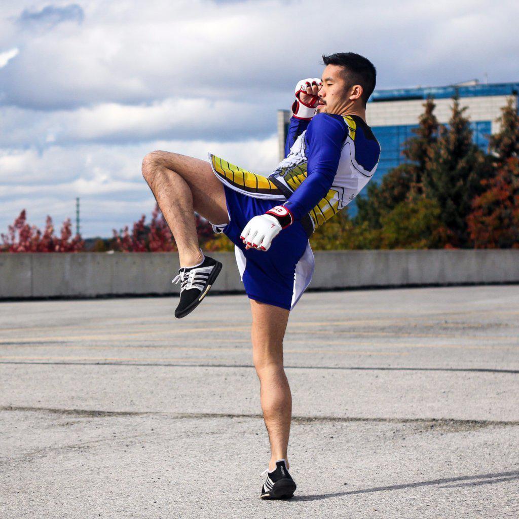 Super Saiyan Armor Fight Shorts-Armor Shorts - Dynasty Clothing MMA