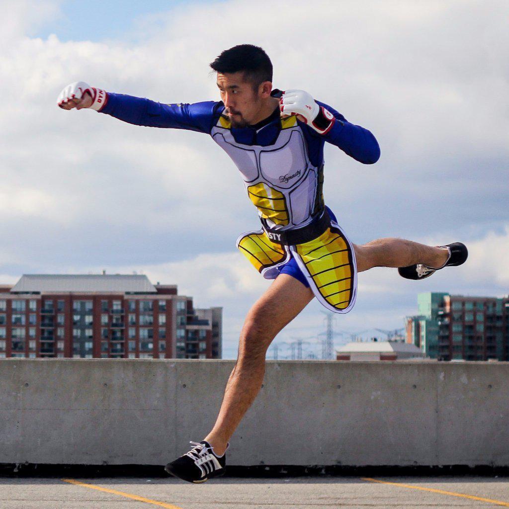 Super Saiyan Armor Fight Shorts-Armor Shorts - Dynasty Clothing MMA