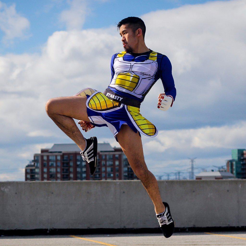 Super Saiyan Armor Fight Shorts-Armor Shorts - Dynasty Clothing MMA