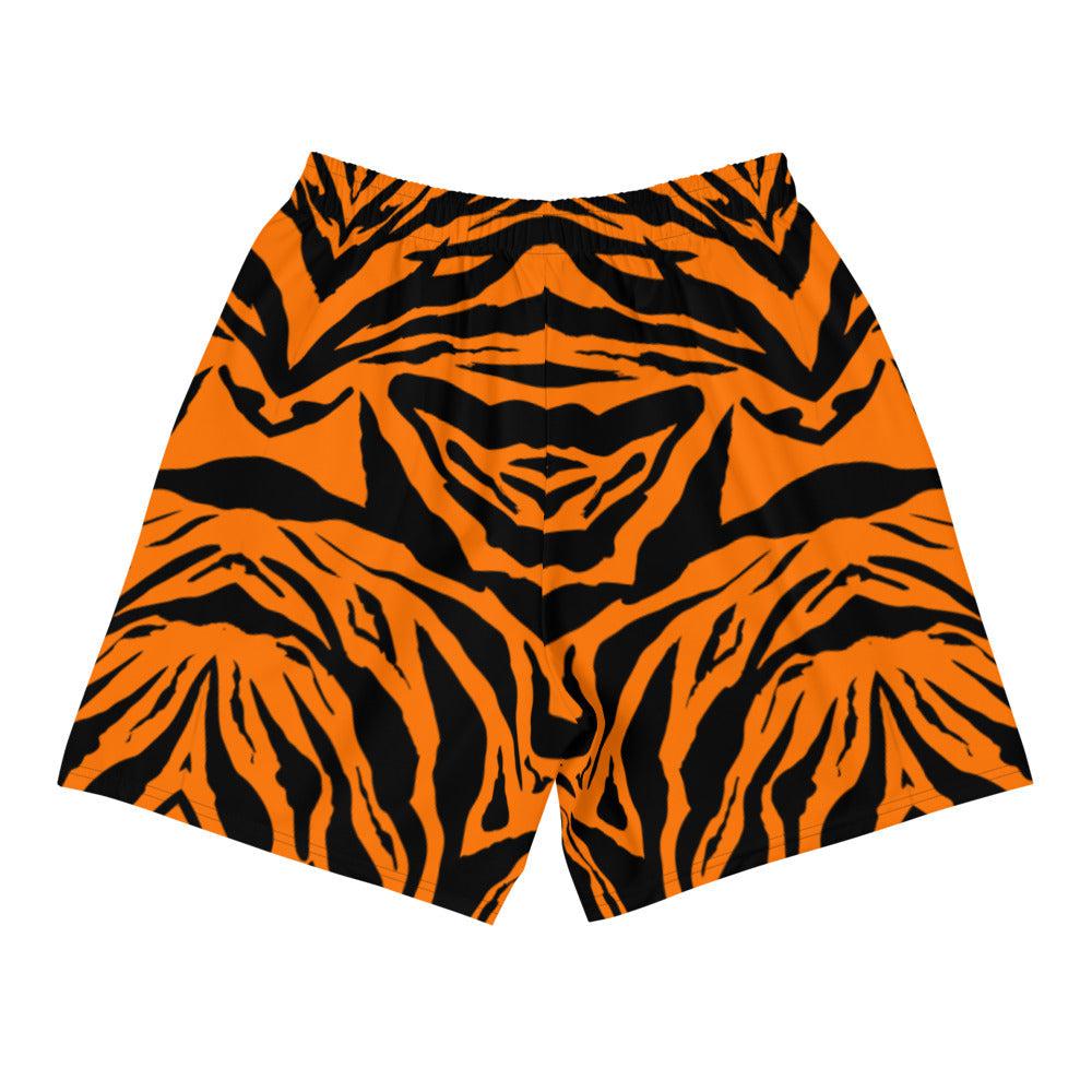 Tiger Skin Active Training Workout Shorts (Orange)-Training Shorts - Dynasty Clothing MMA