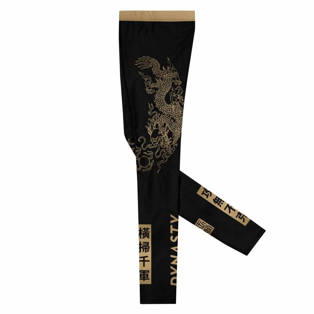 Triad Enforcer Grappling Spats (Black)-Grappling Spats / Tights - Dynasty Clothing MMA
