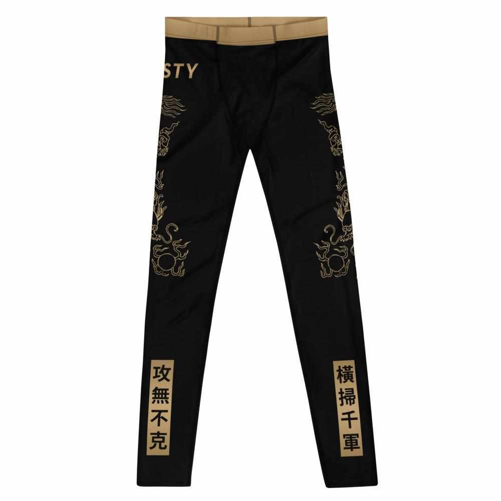 Triad Enforcer Grappling Spats (Black)-Grappling Spats / Tights - Dynasty Clothing MMA