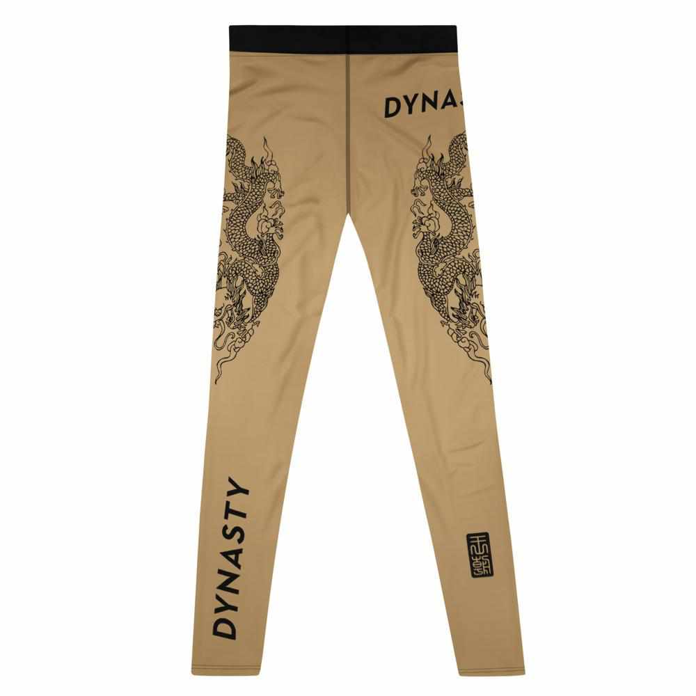 Triad Enforcer Grappling Spats (Gold)-Grappling Spats / Tights - Dynasty Clothing MMA
